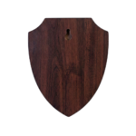 Wooden Plaque With Stainless Steel Plate Shield