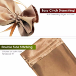 Satin Drawstring Bags Jewelry Pouch Wedding Gift Bags - Image 2