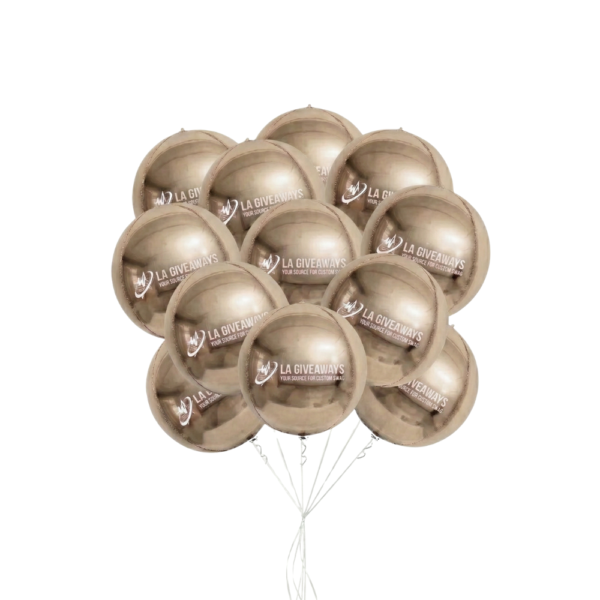 22 Inch Round Aluminum Foil Balloon Metallic Gold Balloons