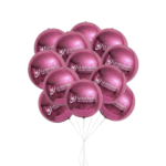 22 Inch Round Aluminum Foil Balloon Metallic Gold Balloons