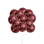 22 Inch Round Aluminum Foil Balloon Metallic Gold Balloons