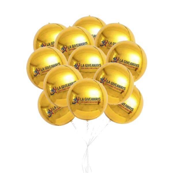 22 Inch Round Aluminum Foil Balloon Metallic Gold Balloons
