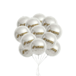 22 Inch Round Aluminum Foil Balloon Metallic Gold Balloons