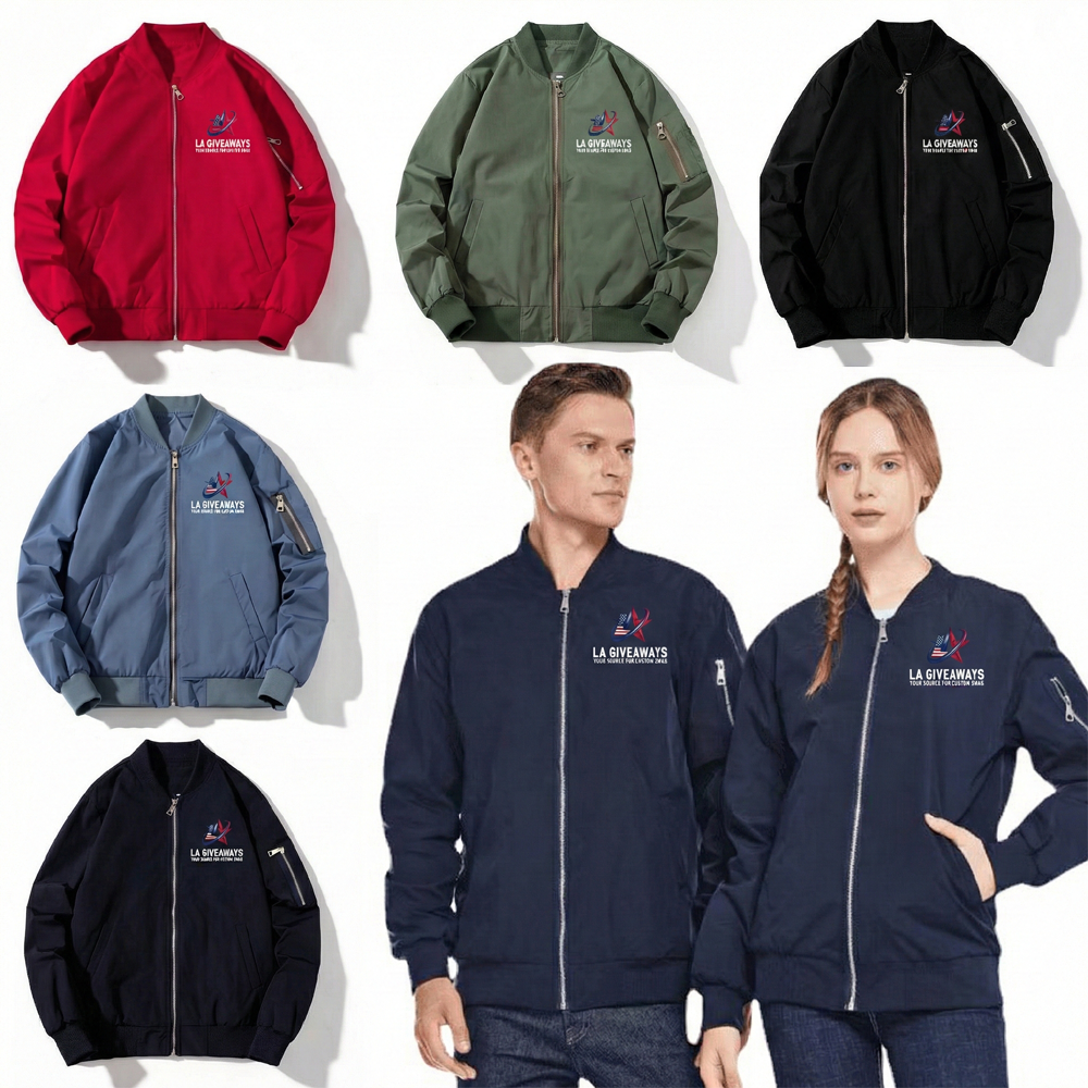 CL-CJ-SAM-01 Unisex Casual Bomber Jacket - Image 1