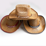 Curved Straw Cowboy Visor Hat
