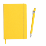 PU Soft Cover Notebook & Stylus Pen Set - Image 2