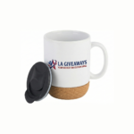 Insulated Cork Bottom Ceramic Coffee Mug 12Oz - Image 2