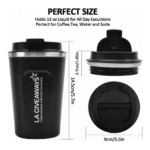 12 Oz Vacuum Insulated Coffee Travel Mug