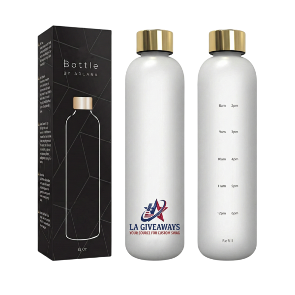 32oz 1 liter Water Bottle With Motivational Time Marker