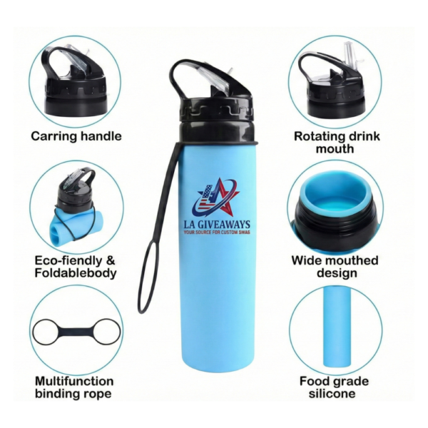 Reusable Drinking Water Bags Collapsable Water Bottles