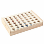 Educational Connect Four Wood Line Board Game Wooden To - Image 2