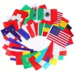 Double Sided Printed Promotional Small Mini Hand Flag With P