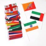 Double Sided Printed Promotional Small Mini Hand Flag With P - Image 3