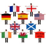 Polyester Digital Printing Customizable Body Flag for Sports