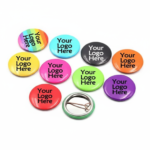 Custom Logo Button Badge Pin Round Shape