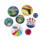 Custom Logo Button Badge Pin Round Shape - Image 2