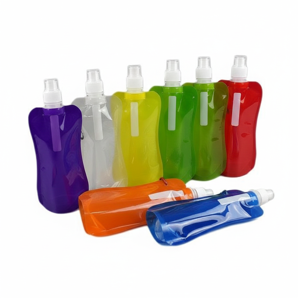 GC-PBG-UZA-01 1 480ML Eco-Friendly Folding Water Bottle - Image 1