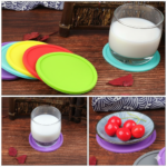 Waterproof 10cm Silicone Cup Mat Heat Resistant Coaster - Image 3