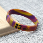 Custom Debossed Durable Sports Silicone Bracelet - Image 3