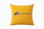 Custom Polyester Printed Logo Pillow Case Cushion Covers Sub