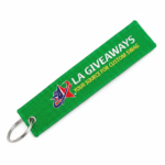 Double Sided Embroidered Woven Keychain - Image 2