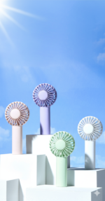 Mini Quiet Handheld Cooling Fan with Humidify Feature - Image 4