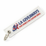 Double Sided Embroidered Woven Keychain - Image 4