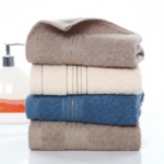 Luxury Cotton Bath Towels with Embroidered Logo Woven - Image 5