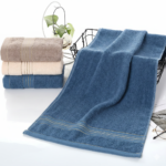 Luxury Cotton Bath Towels with Embroidered Logo Woven - Image 3