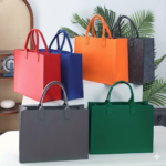 Custom Handbag Felt Shopping Tote Bag - Image 4