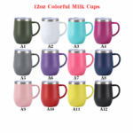 12oz Stainless Steel Powder Coated Insulated Egg Shape Mugs - Image 5