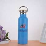 Custom Logo 500ml/750ml/1000ml Double Wall Stainless Steel V