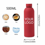 Custom 500ml Sports Flask with Logo Stainless Steel Double W - Image 2