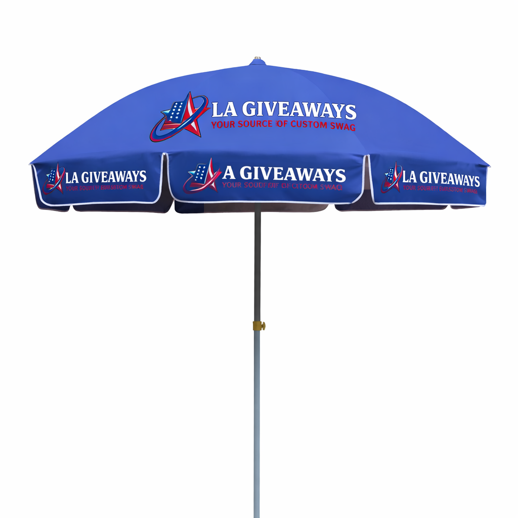 HG-UM-UZA-01 2 Custom Printed Advertising Brand Outdoor Beach Umbrella - Image 1