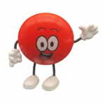 Happy Jelly Bean Stress Ball