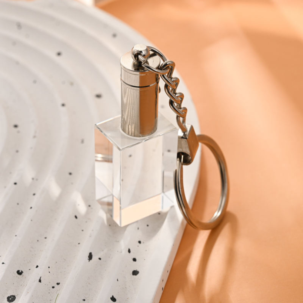 KC-CKC-MARY-02 Crystal Custom Shaped Key Chains w/LED Light