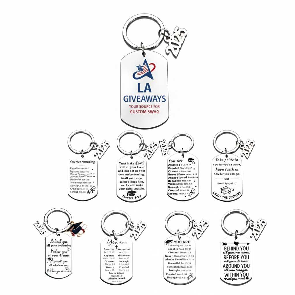 KC-KC-UZA-04 1 Christian Keychain Confirmation Gifts for Teen Girls Boys - Image 1