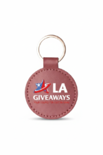 Leather Round Shaped Keychain - Image 7