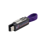 Magnetic Mini Charging Fabric 4 in 1 Keychain USB Cable