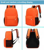 Custom Logo for Oxford Material Zipper Backpacks for Kids an - Image 4
