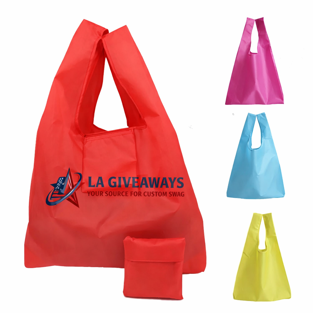 LBC-SB-UZA-02 1 Eco-Friendly Portable Polyester Foldable Grocery Tote Shoppi - Image 1