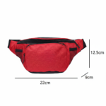 Sports Style Custom Logo Crossbody Bag Side Net Waist Pack - Image 6