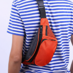 Sports Style Custom Logo Crossbody Bag Side Net Waist Pack - Image 3