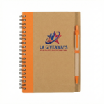 Eco-Inspired Spiral Notebook & Pen