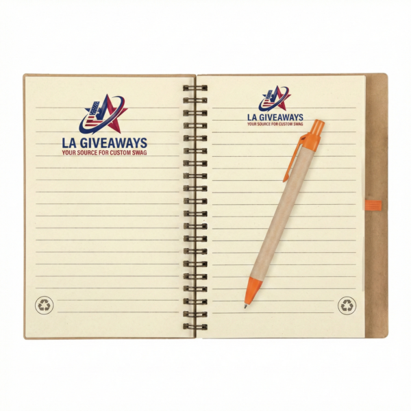 Eco-Inspired Spiral Notebook & Pen