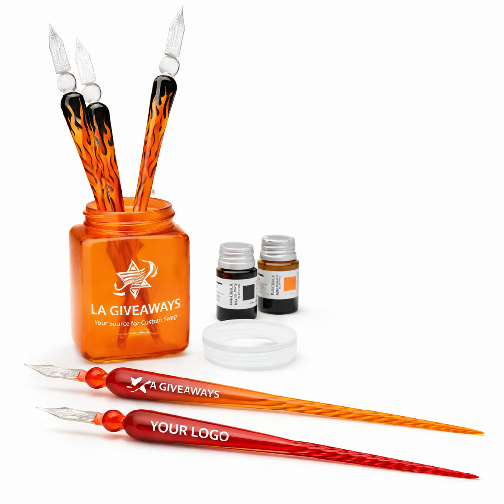 PN-pen-Esh-04 Custom Logo Signature Calligraphy Crystal Glass Dip Ink Pen - Image 1