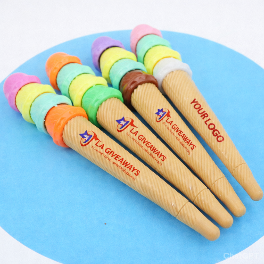 PN-pen-Esh-05 Custom logo Ice Cream Style Gel Pen Promotional Gift - Image 1