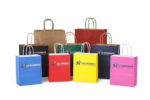 Printed Logo Kraft Paper Food Packaging Takeaway Gifts Bags