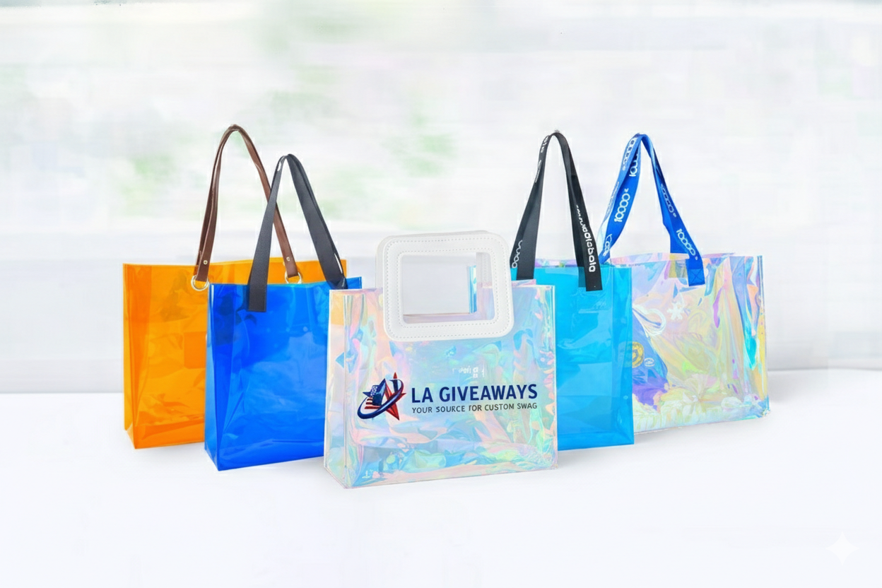 PP-PB-UZA-02 1 High Quality PVC Transparent Shoulder Bag Laser Handbag Tote - Image 1