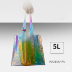 High Quality PVC Transparent Shoulder Bag Laser Handbag Tote - Image 2